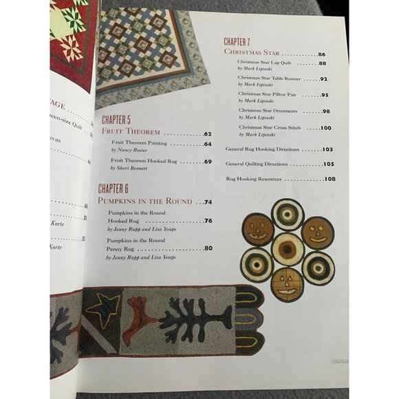 Projects For Fiber Art Lovers Book by Rug Hooking Magazine & The Quilter Magazin - Picture 4 of 4